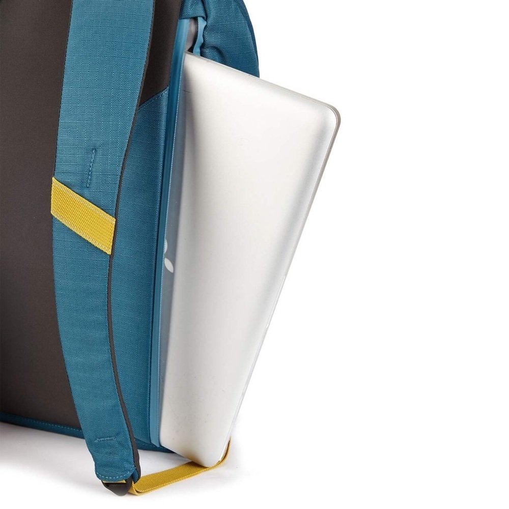 Woods Commuter 18 Daypack in teal/blue with yellow accents - Picture 4 of 7